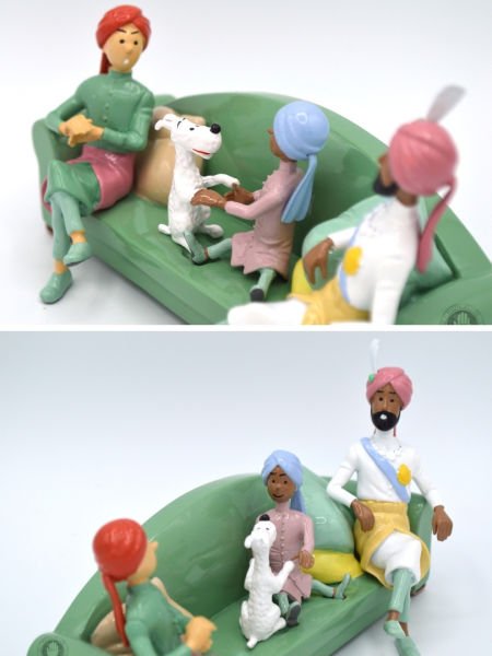 Tintin - The Couch Scene (Scene du Divan) Metal Heykelcik