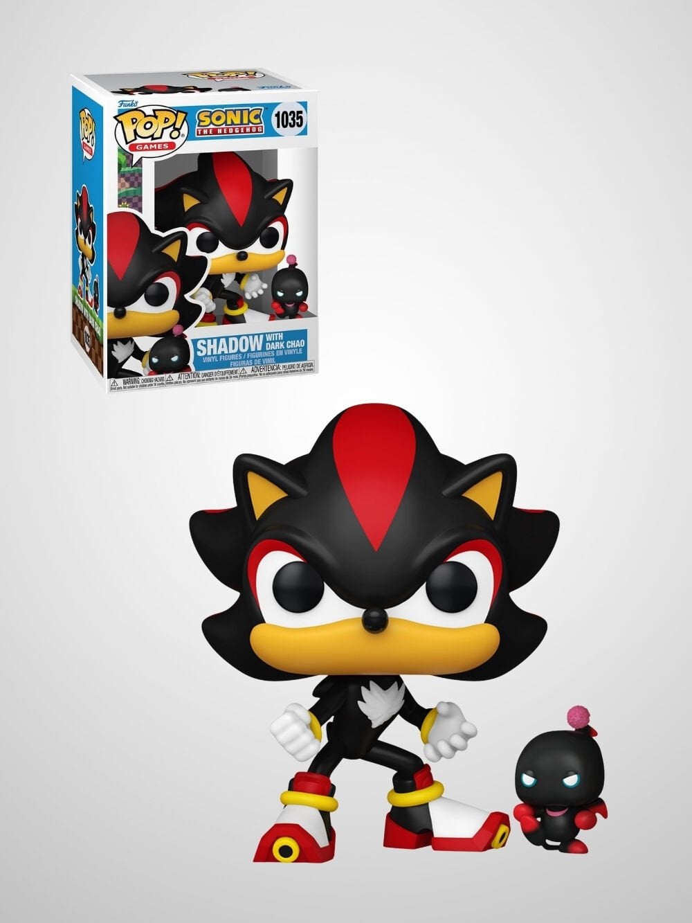 Sonic The Hedgehog - Shadow w/ Dark Chao Funko Pop & Buddy! Games Figür