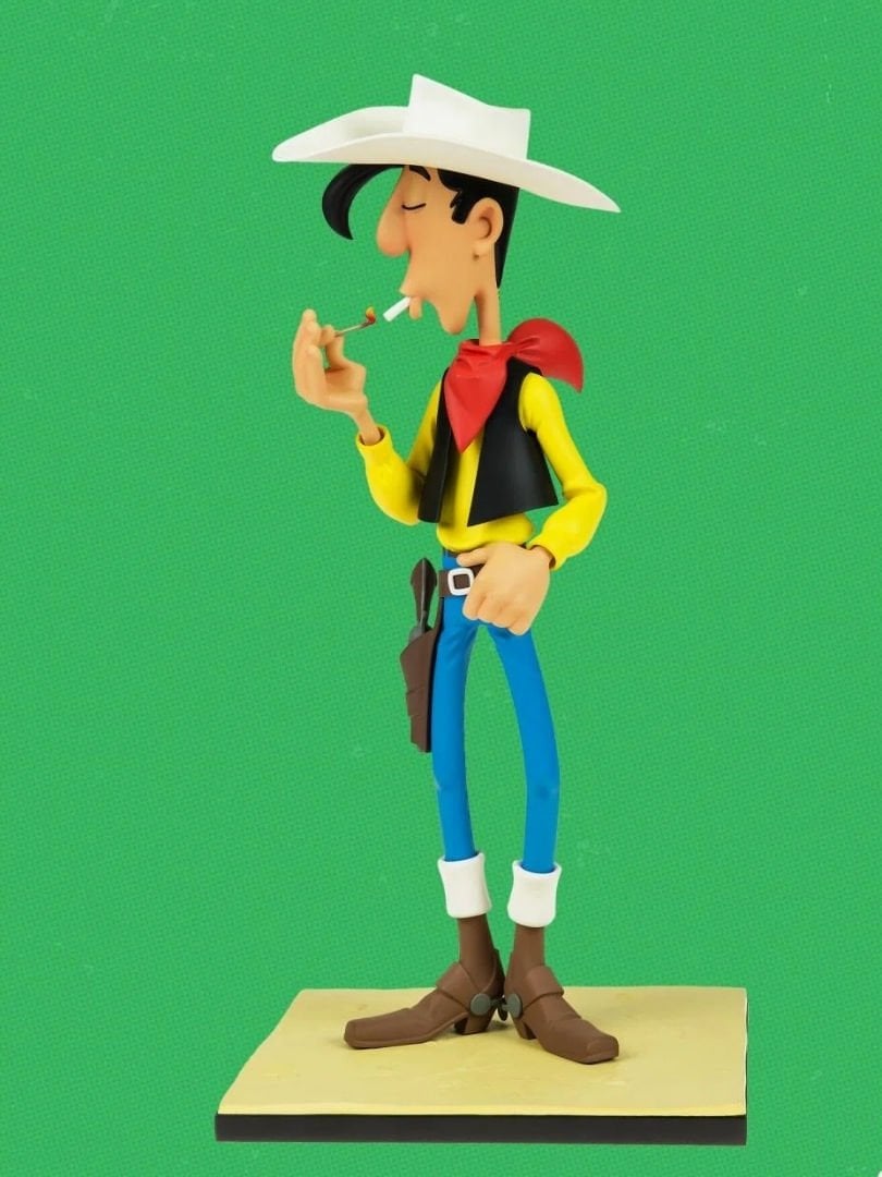 Lucky Luke (Red Kit) - Lucky Luke Lighting His Cigarette Limited Edition Heykel