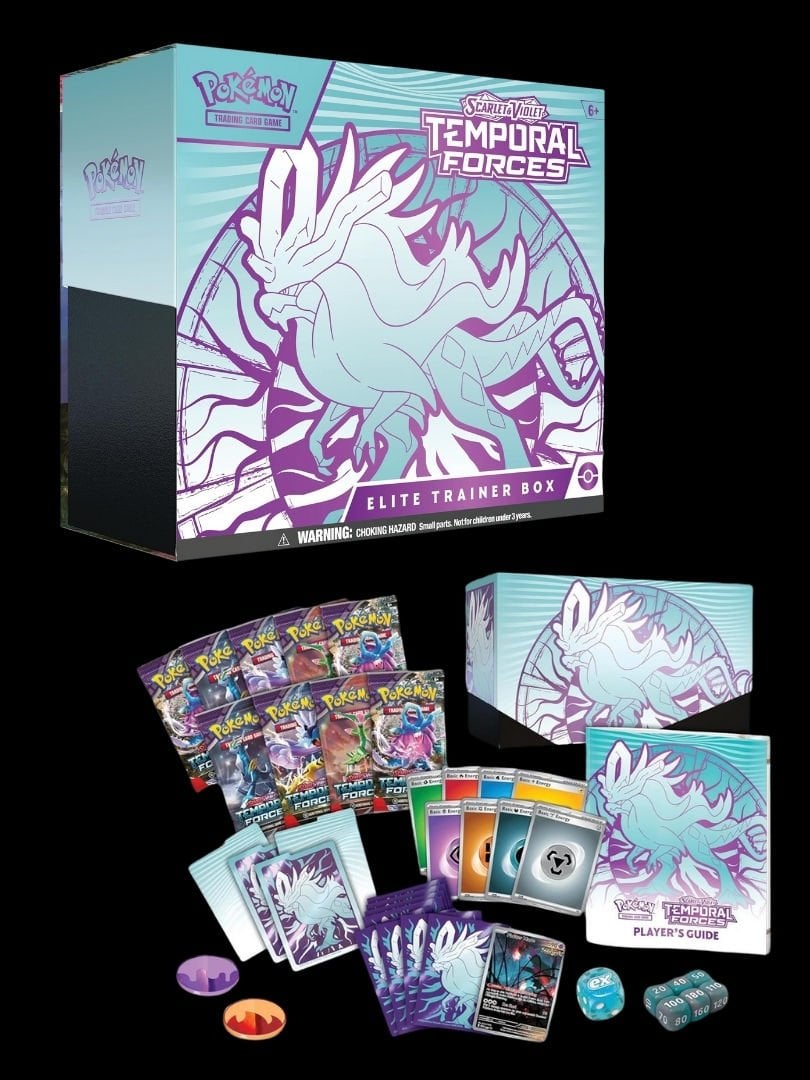 Pokemon TCG: Scarlet & Violet - Temporal Forces Elite Trainer Box (Walking Wake)