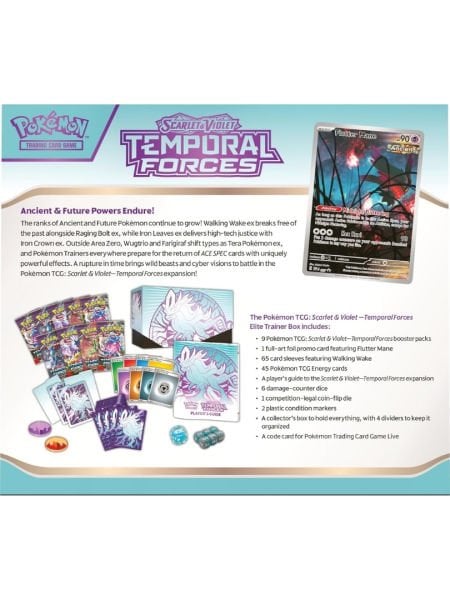Pokemon TCG: Scarlet & Violet - Temporal Forces Elite Trainer Box (Walking Wake)
