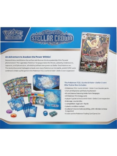 Pokemon TCG: Scarlet & Violet - Stellar Crown Elite Trainer Box