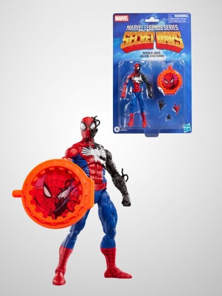 Marvel Legends Secret Wars Spider-Man (Alien Costume) Aksiyon Figürü