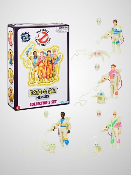 Ghostbusters Kenner Classics The Real Ghostbusters Ecto-Glow Heroes Collector’s Set