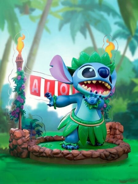 Lilo and Stitch - Stitch Hula Dance Figür, Super Figure Collection Mini Scene Series
