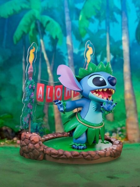 Lilo and Stitch - Stitch Hula Dance Figür, Super Figure Collection Mini Scene Series