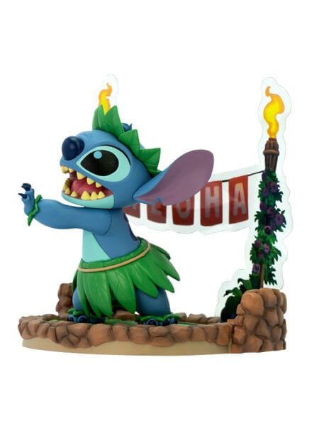 Lilo and Stitch - Stitch Hula Dance Figür, Super Figure Collection Mini Scene Series
