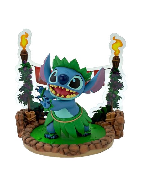 Lilo and Stitch - Stitch Hula Dance Figür, Super Figure Collection Mini Scene Series