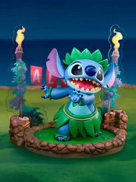 Lilo and Stitch - Stitch Hula Dance Figür, Super Figure Collection Mini Scene Series