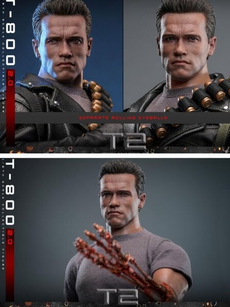 Terminator 2 : Judgment Day - T-800 (2.0) 1/6 Scale Koleksiyon Figürü