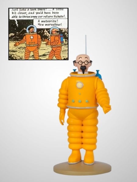 Tintin - Tournesol (Calculus) Cosmonaut Resin Figür