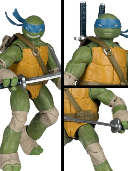 Teenage Mutant Ninja Turtles - Leonardo Page Punchers Aksiyon Figürü, Özel Çizgi Roman Dahil