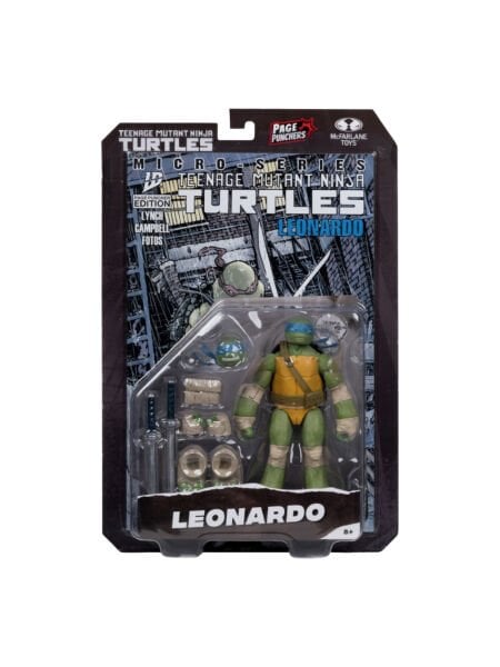 Teenage Mutant Ninja Turtles - Leonardo Page Punchers Aksiyon Figürü, Özel Çizgi Roman Dahil