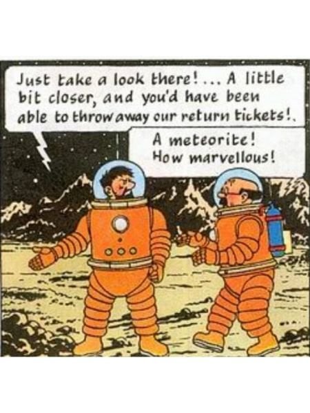 Tintin - Tournesol (Calculus) Cosmonaut Resin Figür