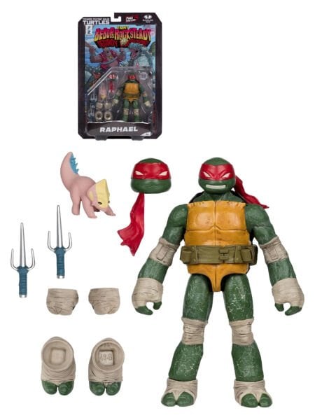 Teenage Mutant Ninja Turtles - Raphael Page Punchers Aksiyon Figürü, Özel Çizgi Roman Dahil
