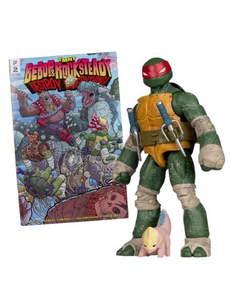 Teenage Mutant Ninja Turtles - Raphael Page Punchers Aksiyon Figürü, Özel Çizgi Roman Dahil