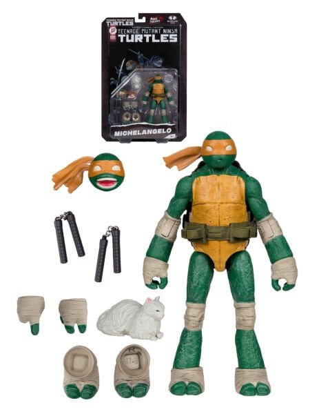 Teenage Mutant Ninja Turtles - Michelangelo Page Punchers Aksiyon Figürü, Özel Çizgi Roman Dahil