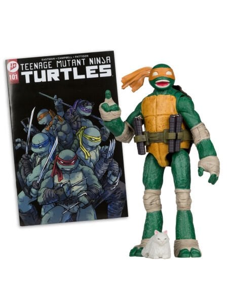 Teenage Mutant Ninja Turtles - Michelangelo Page Punchers Aksiyon Figürü, Özel Çizgi Roman Dahil