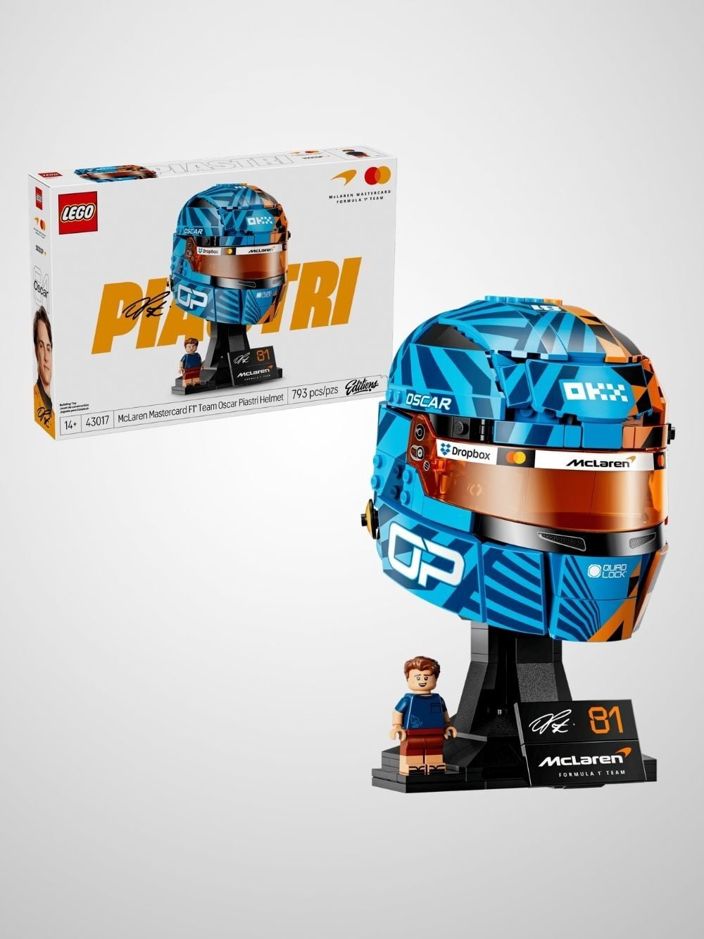 LEGO® Editions McLaren Mastercard F1® Team Oscar Piastri Kaskı (793 Parça)