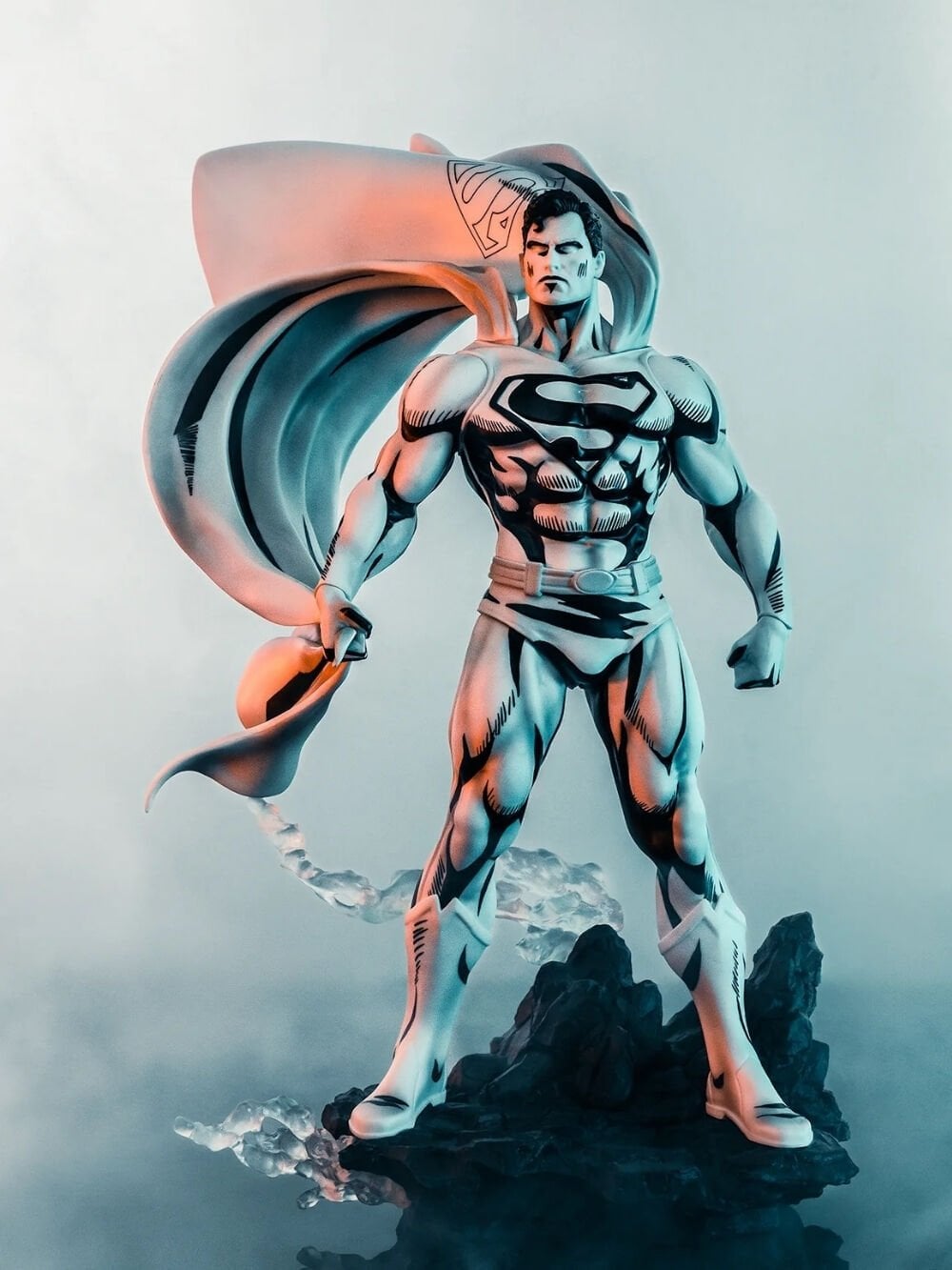 DC Heores - Superman Black & White Version 1/8 Scale PX Exclusive Heykel