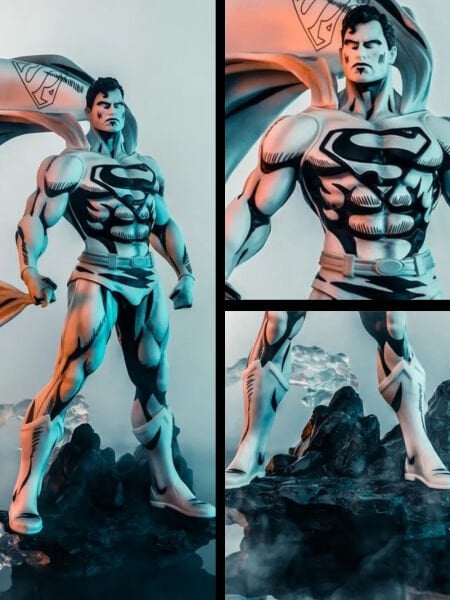 DC Heores - Superman Black & White Version 1/8 Scale PX Exclusive Heykel