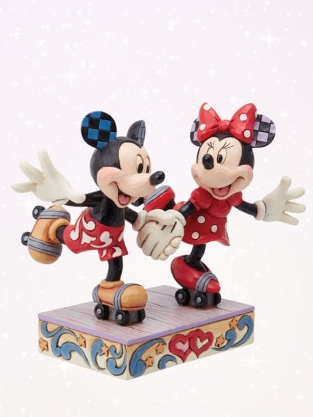 Disney Traditions - Mickey and Minnie Mouse Rollar Skating Heykel