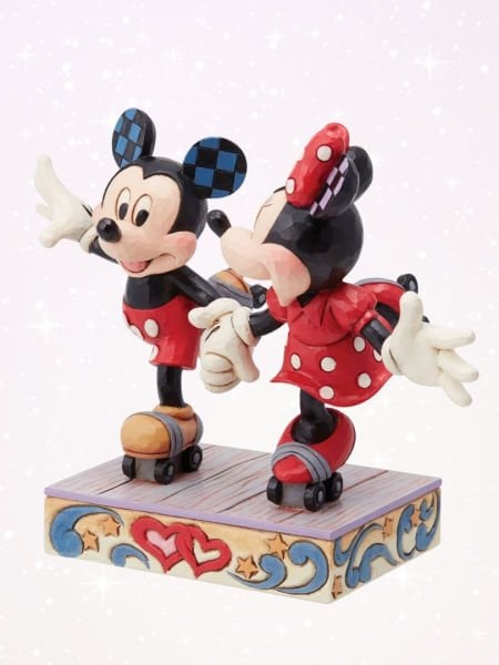 Disney Traditions - Mickey and Minnie Mouse Rollar Skating Heykel