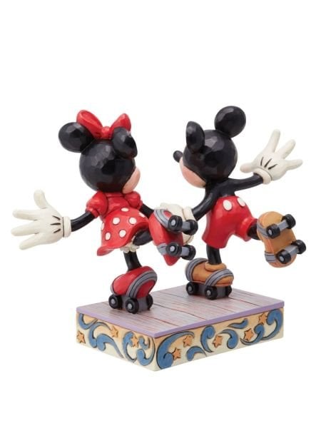 Disney Traditions - Mickey and Minnie Mouse Rollar Skating Heykel