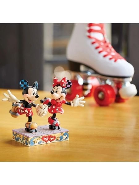 Disney Traditions - Mickey and Minnie Mouse Rollar Skating Heykel