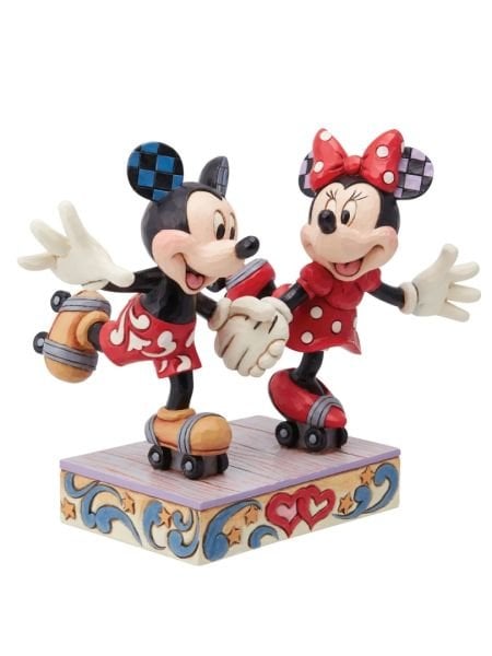Disney Traditions - Mickey and Minnie Mouse Rollar Skating Heykel