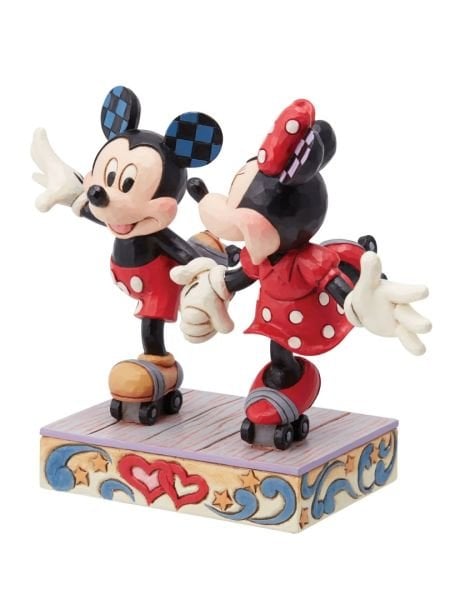 Disney Traditions - Mickey and Minnie Mouse Rollar Skating Heykel
