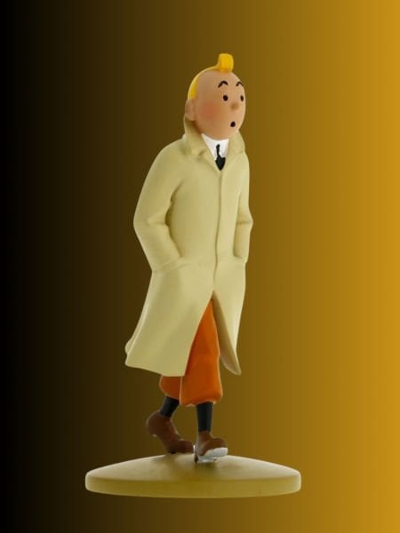 Tintin Wearing His Trench Coat