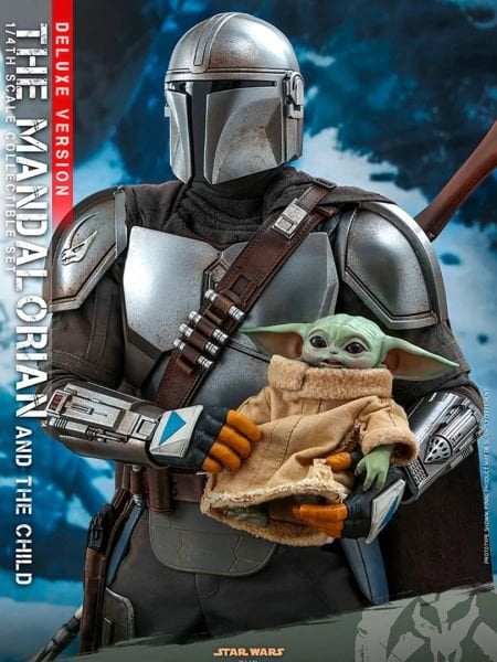 Star Wars: The Mandalorian - Mandalorian and Grogu (Deluxe Version) 1/4 Scale Koleksiyon Figürü
