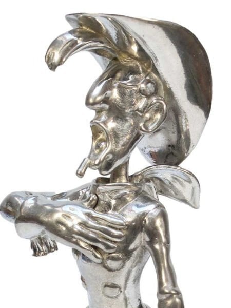 Lucky Luke (Red Kit) - Lucky Luke Le cavalier blanc Limited Edition Bronz Koleksiyon Figürü