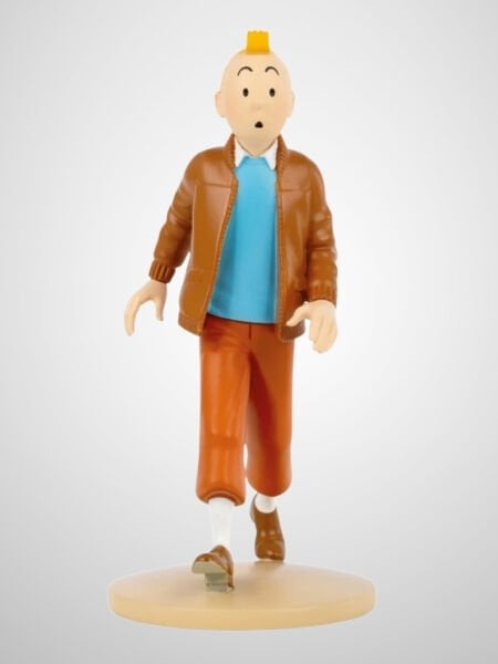 Tintin - Tintin With His Aviator Jacket (Tintin avec sa veste d'aviateur) Koleksiyon Figürü