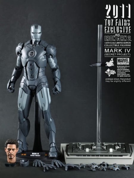 Iron Man 2 - Iron Man Mark IV (Secret Project) 1/6 Scale Limited Edition Koleksiyon Figürü