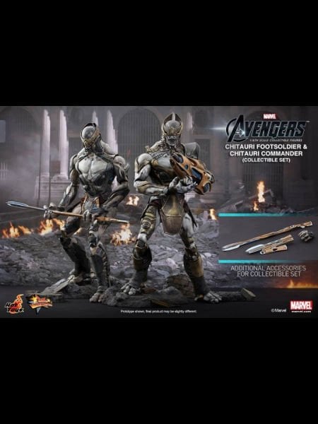 The Avengers - Chitauri Commander and Footsoldier 1/6 Scale Koleksiyon Figür Seti