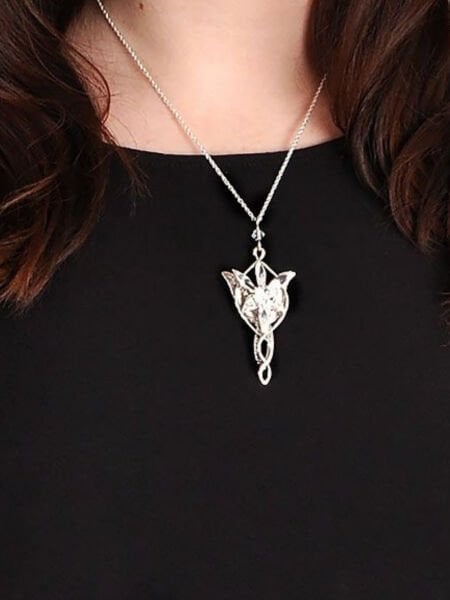 Lord of the Rings - Arwen’in Evenstar Kolyesi - Gümüş Kaplama (Arwen's Evenstar Pendant - Silver Plated)