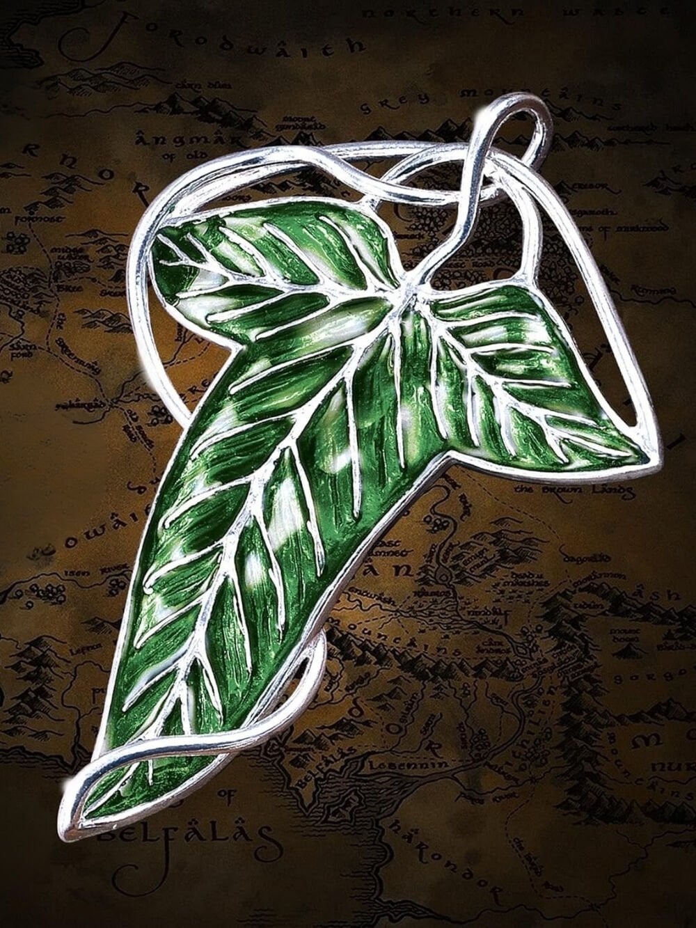 Lord of the Rings - Elf Yaprağı Broşu (Elven Leaf Brooch)