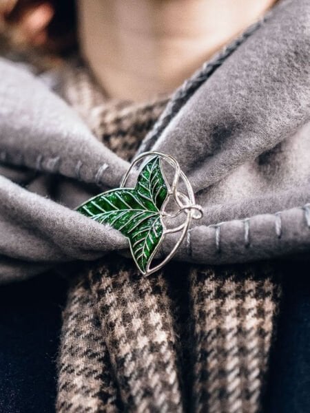 Lord of the Rings - Elf Yaprağı Broşu (Elven Leaf Brooch)