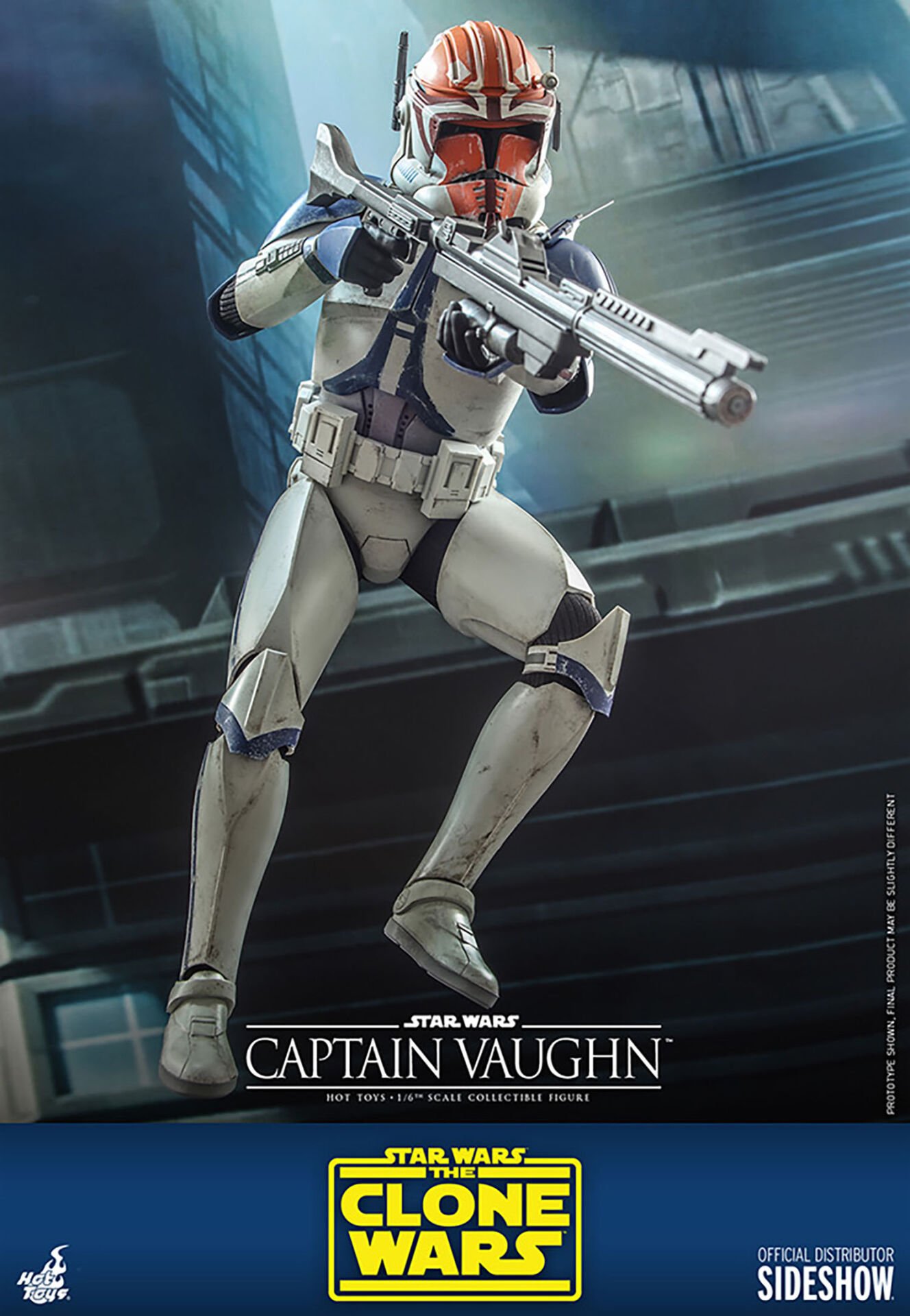 Star Wars: The Clone Wars - Captain Vaughn 1/6 Scale Koleksiyon Figürü