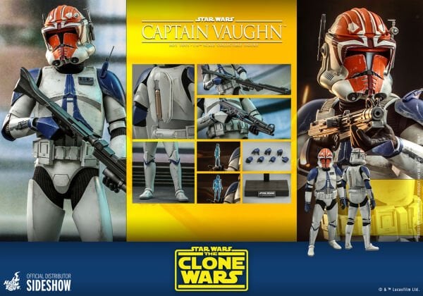 Star Wars: The Clone Wars - Captain Vaughn 1/6 Scale Koleksiyon Figürü