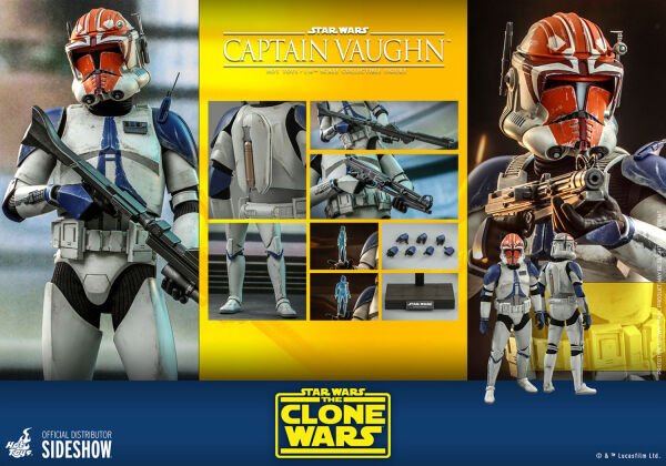 Star Wars: The Clone Wars - Captain Vaughn 1/6 Scale Koleksiyon Figürü
