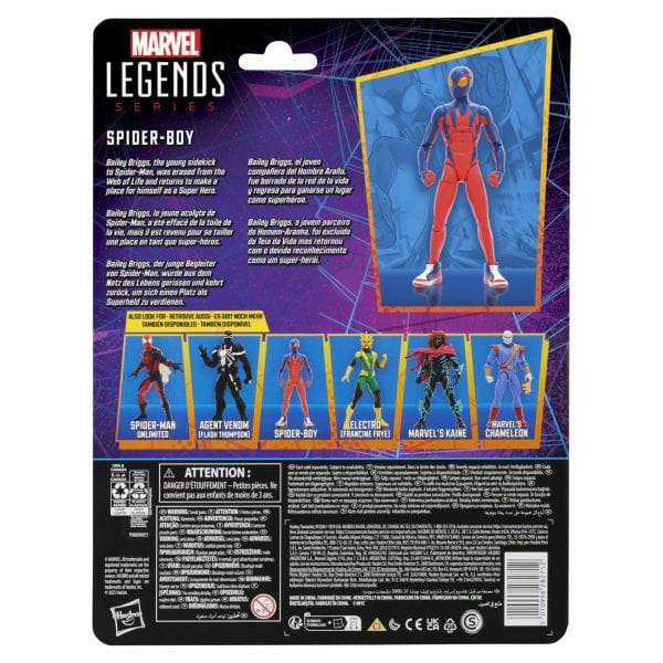 Marvel Legends Series Spider-Boy (Retro Comics) Aksiyon Figürü