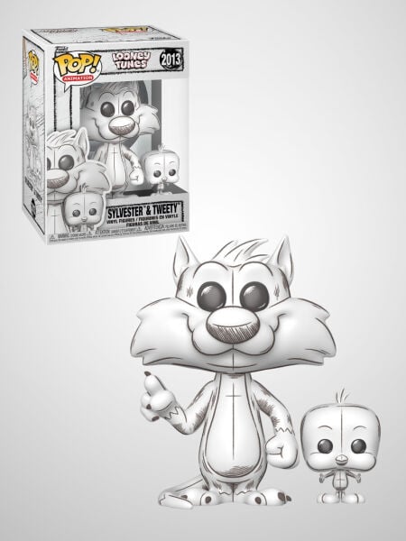 Looney Tunes - Sylvester & Tweety (Sketched Deco) Funko Pop! Animation Figür #2013