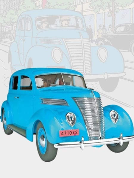 Tintin - The Cab of Marc Charlet (Le Taxi de Marc Charlet) 1/24 Scale Diecast Model Araç (No.38)