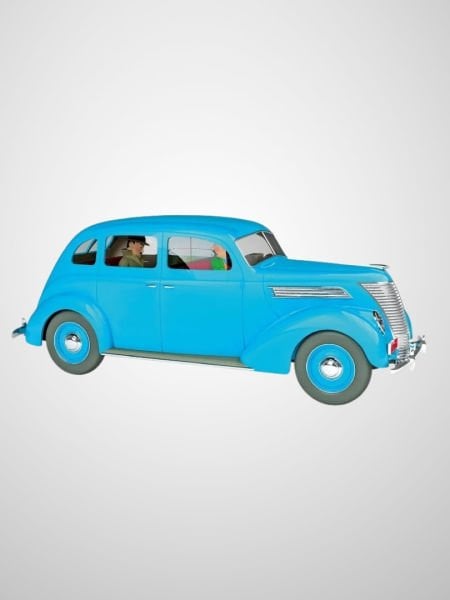 Tintin - The Cab of Marc Charlet (Le Taxi de Marc Charlet) 1/24 Scale Diecast Model Araç (No.38)