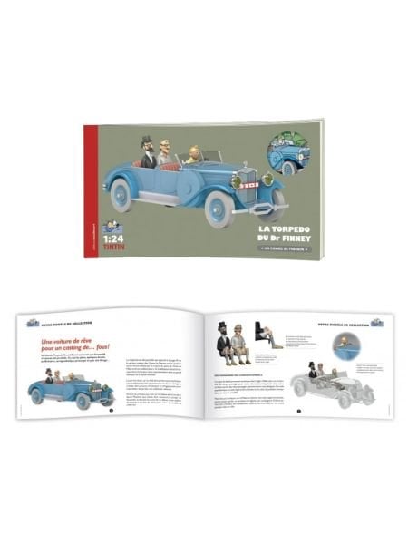 Tintin - Doctor Finney's Lincoln Torpedo (La Torpedo du Dr Finney) 1/24 Scale Diecast Model Araç (No.10)