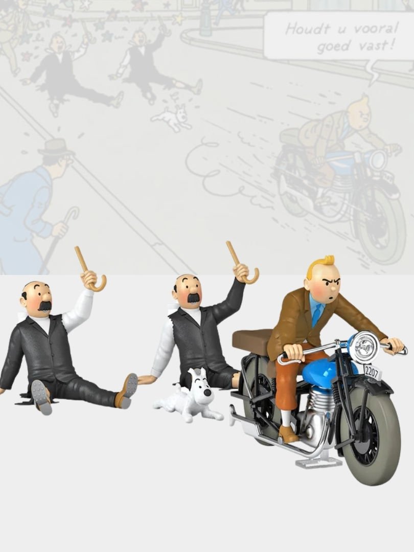 Tintin - Tintin's Motorbike (La Moto de Tintin) 1/24 Scale Diecast