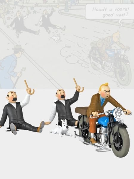 Tintin - Tintin's Motorbike (La Moto de Tintin) 1/24 Scale Diecast Model Araç (No.70)